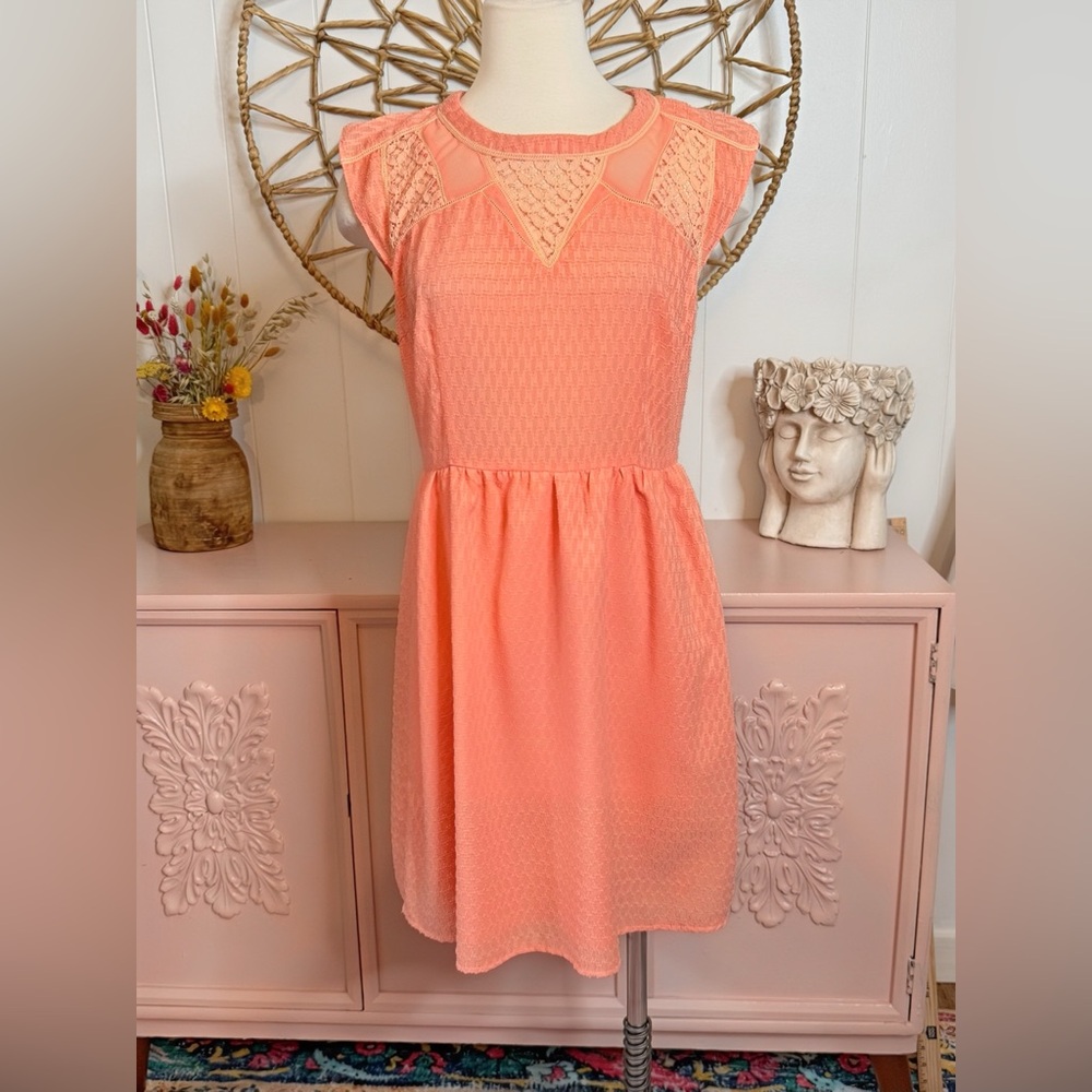 Altar’d State medium Peach Lace Dress